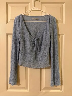 Kimchi Blue Quinn Lace Long Sleeve Top - size L